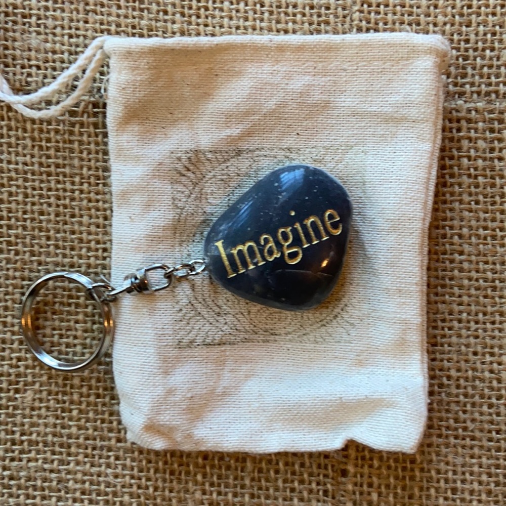 Stone keychain